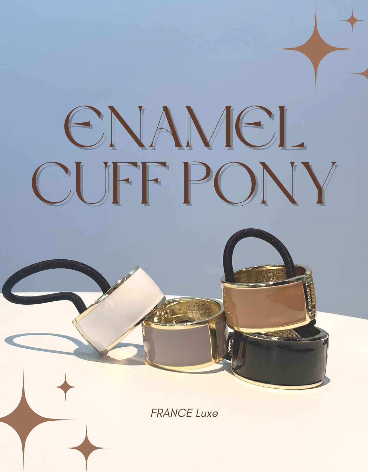Amazon | France Luxe アトリエ エナメル カフ ポニー ヘアゴム